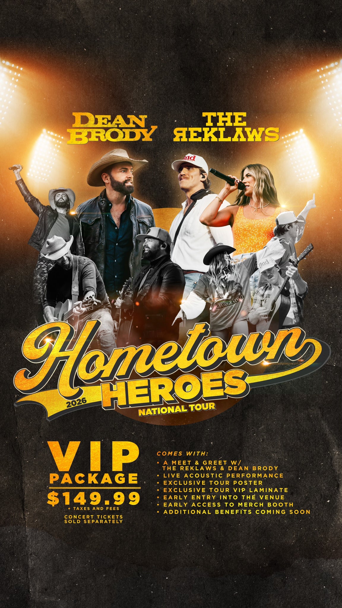 Dean Brody & The Reklaws Hometown Heroes Tour – 2026 VIP Packages ...