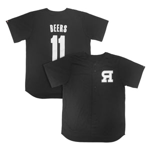Beers Baseball Jersey - Black