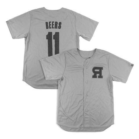 Beers Baseball Jersey - Grey